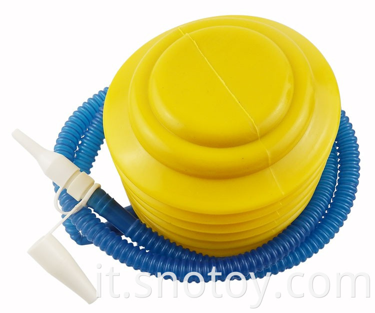 Pompa dell'aria a pressione del piede pompe del piede di plastica per palloncino